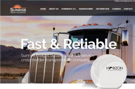 Sunrise Freight Systems Website Design